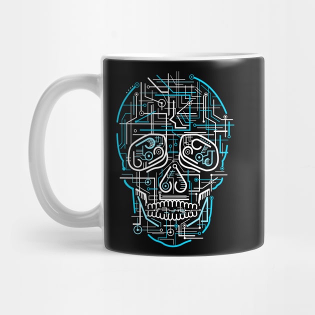 Electric Skull by caffeinart